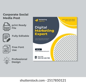 Marketing Social Media Post Banner Template
