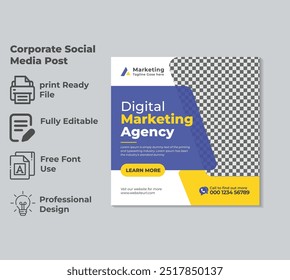 Marketing Social Media Post Banner Template