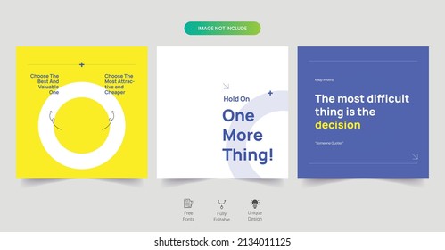 Marketing Social Media Post design. A good template for advertising on social media. Perfect for social media posts, background, and web banner internet ads.