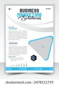 marketing solution flyer template design