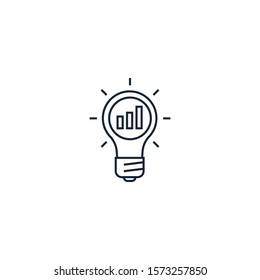 Marketing solutions creative icon. line simple illustration. From digital marketing icons collection. Isolated Marketing solutions sign on white background
