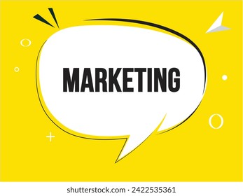Marketing speech bubble text. Banner and Poster. vector illustration.