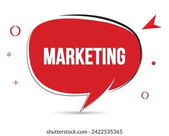 Marketing speech bubble text. Banner and Poster. vector illustration.