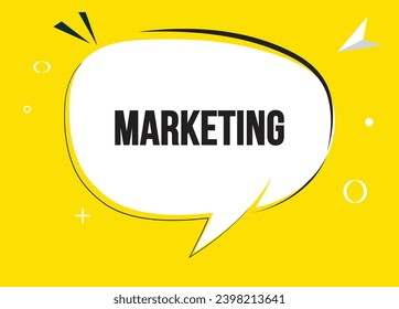 Marketing speech bubble text. Hi There on bright color for Sticker, Banner and Poster. vector illustration.