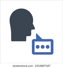 Icono de voz de marketing, gráficos de vectores