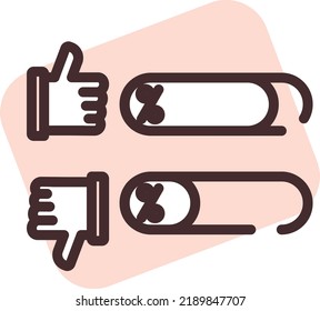 Marketing statistics, illustration, vector on a white background.