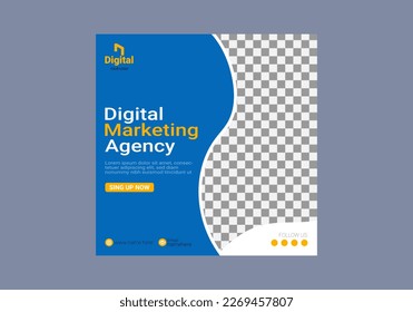 Marketing Strategies webinar banner invitation and social media post template