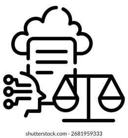 ícone da web do ajudante do estrategista de marketing em estilo de estrutura de tópicos