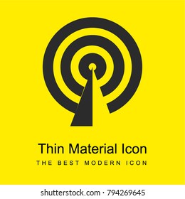 Marketing strategy bright yellow material minimal icon or logo design