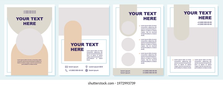 Marketing strategy brochure template. Flyer, booklet, leaflet print, cover design with copy space. Your text here. Vector layouts for magazines, annual reports, advertising posters