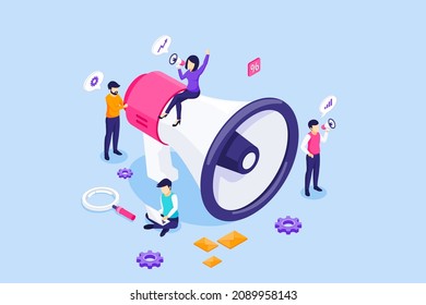 1,095 Meeting megaphone cartoon Images, Stock Photos & Vectors ...