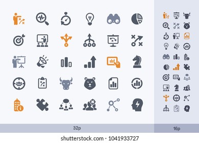 Marketing Strategy - Carbon Icons. A set of professional, pixel-aligned icons.