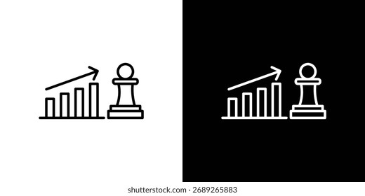 Marketing strategy icon Editable stroke vector pack, suitable for web designs.