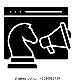 Marketing Strategy Icon Element For Design