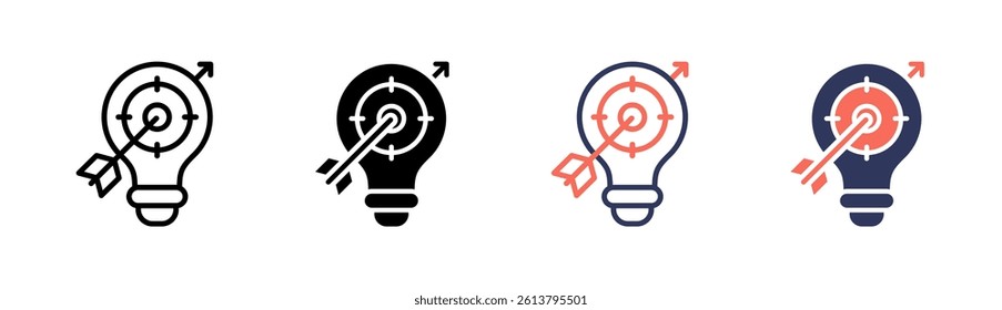 Marketing Strategy Icon Element For Design And Vector