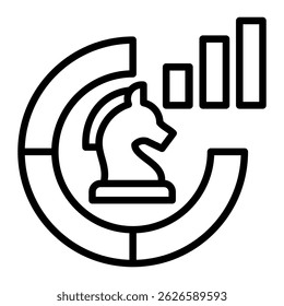 Elemento Ícone Da Estratégia De Marketing Para Design