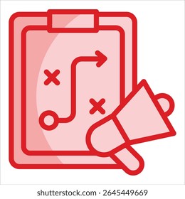 Marketing Strategy Icon Element For Design