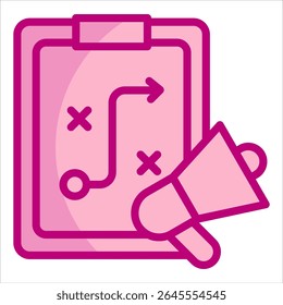 Elemento de icono de estrategia de marketing para diseño