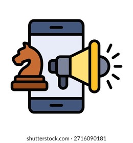 Elemento de icono de estrategia de marketing para diseño