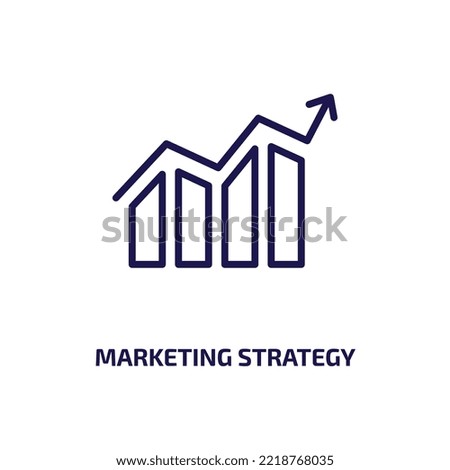 marketing strategy icon from general collection. Thin linear marketing strategy, business, marketing outline icon isolated on white background. Line vector marketing strategy sign, symbol for web and 
