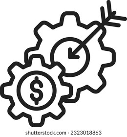 Marketing Strategy Icon image. Suitable for mobile application.