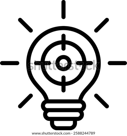 Marketing Strategy Icon Outline Vector Illustration