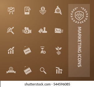 
marketing Strategy icon set,vector