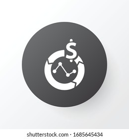 Marketing strategy icon symbol. Premium quality isolated finance element in trendy style.