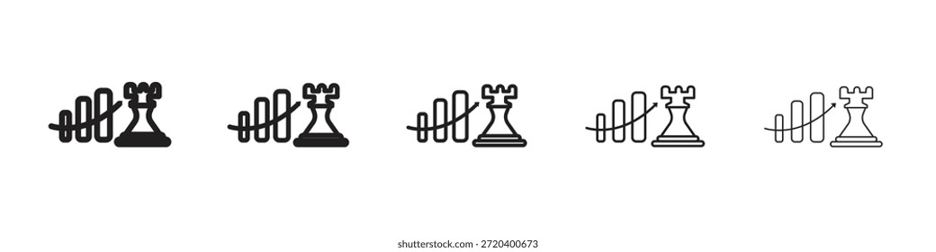 Vector de elemento de diseño de Vector de icono de estrategia de marketing eps 10