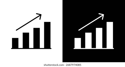 Marketing strategy icon, Vector graphics in filled style