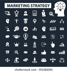 marketing strategy icons
