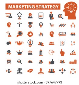 marketing strategy icons
