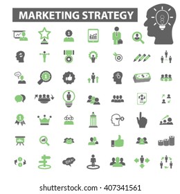 marketing strategy icons
