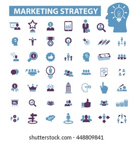 iconos de estrategia de marketing