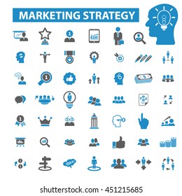 marketing strategy icons