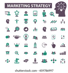 iconos de estrategia de marketing
