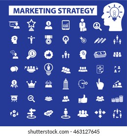 iconos de estrategia de marketing