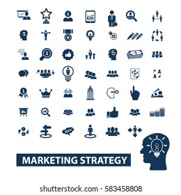 marketing strategy icons
