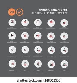 Marketing strategy icons,vector
