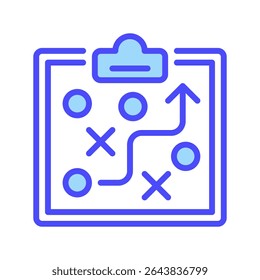 Marketing Strategy Line Icon, Outline Symbol for Business Planning, Customer Targeting, Campaign Success, Brand Growth, and Strategic Execution. Vector Sign Icon.