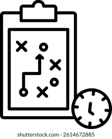 Marketing Strategy Line Vector Icon Design