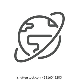 Marketing strategy related icon outline and linear vector.