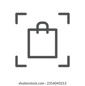 Marketing strategy related icon outline and linear vector.