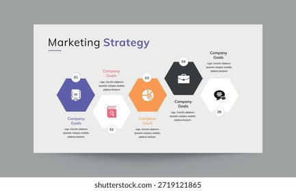 Plantilla de presentación de diapositivas de estrategia de marketing
