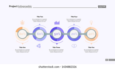 Marketing strategy slide template. Business data. Graph, diagram, design. Creative concept for infographic, report. Can be used for topics like evaluation of data, scheme, strategy 