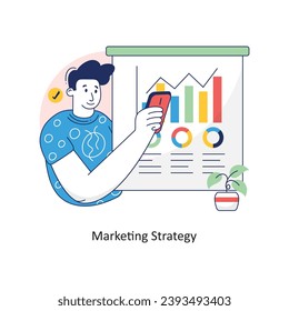 Marketing Strategy vector Colorful Design illustration. Symbol on White background EPS 10 File