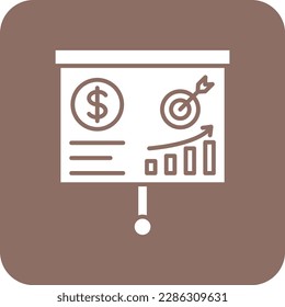 Icono vector de estrategia de marketing. Se puede usar para imprimir, móviles y aplicaciones web.