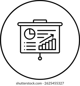 Vektorsymbol "Marketingstrategie". Kann für Druck-, Mobil- und Web-Anwendungen verwendet werden.