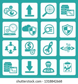 Marketing and strategy vector icon set