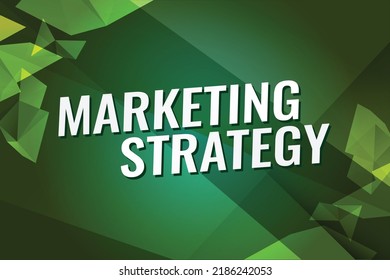 Marketing strategy word concept vector illustration with lines modern futuristic 3d style for landing page template ui web mobile app poster banner flyer background gift card coupon label wallpaper